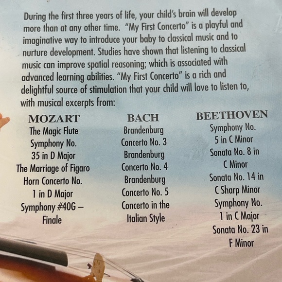 My First Concerto DVD for Babies 6 month+ New Sealed - Picture 5 of 6